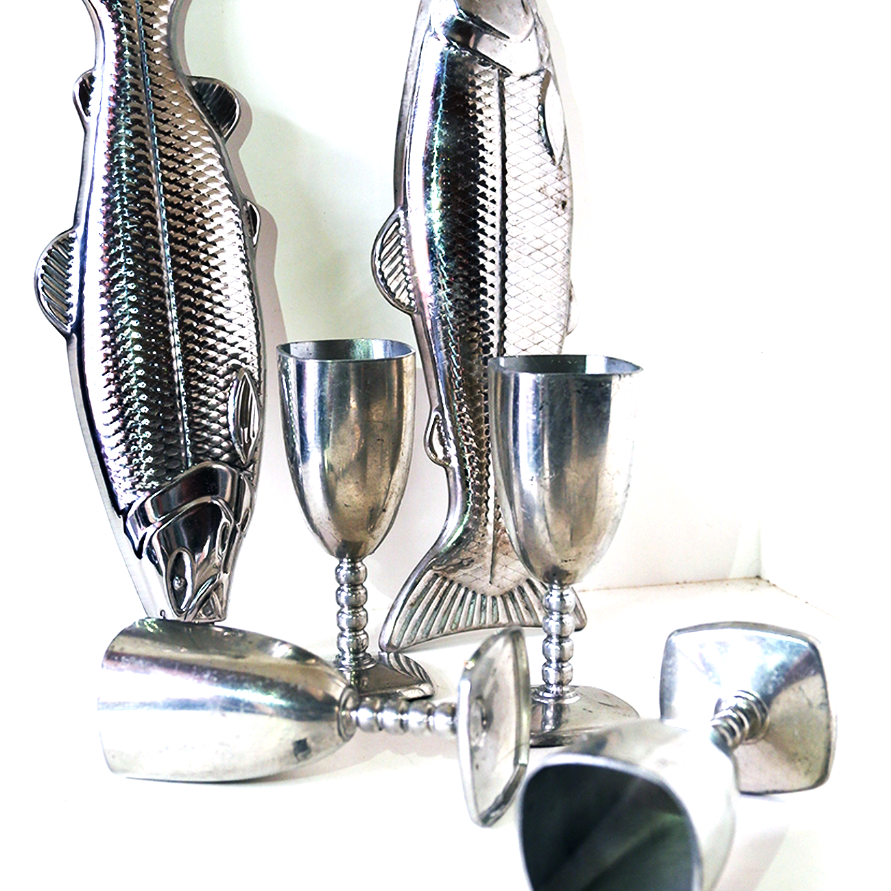 PEWTER GOBLETS