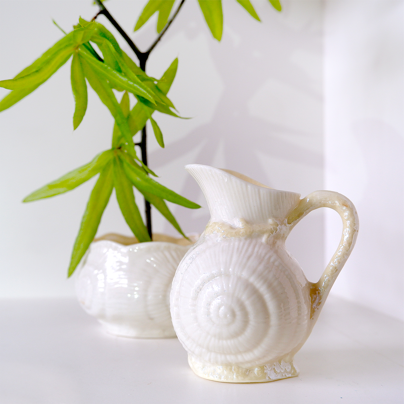 PEARLY JUG + BOWL