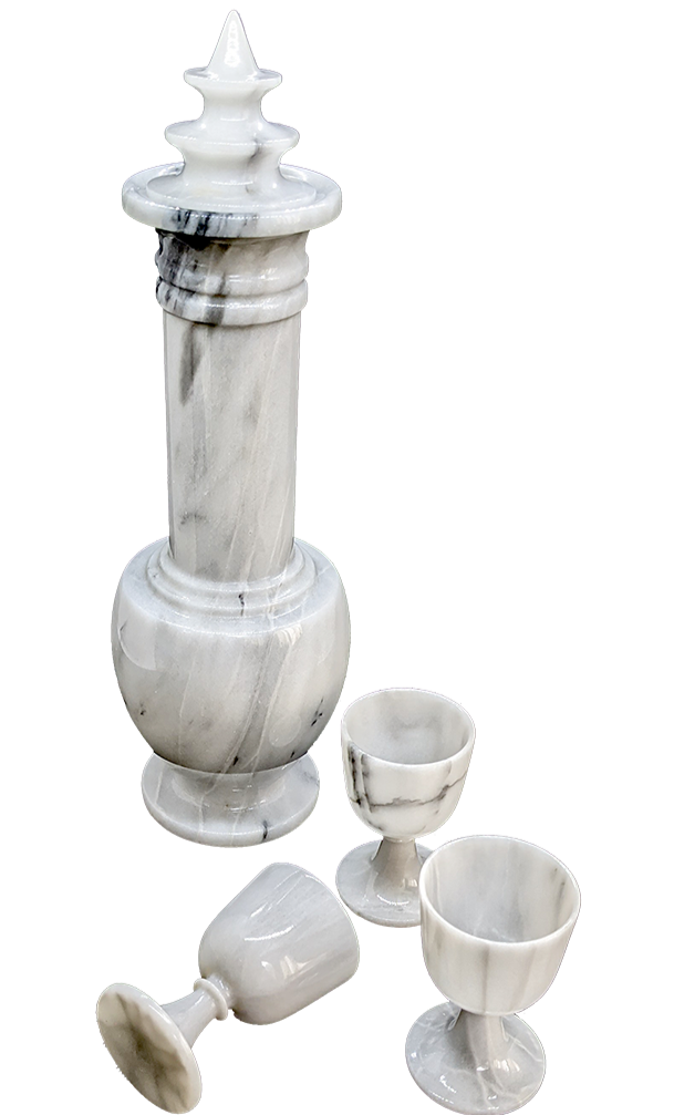 MARBLE DECANTER SET