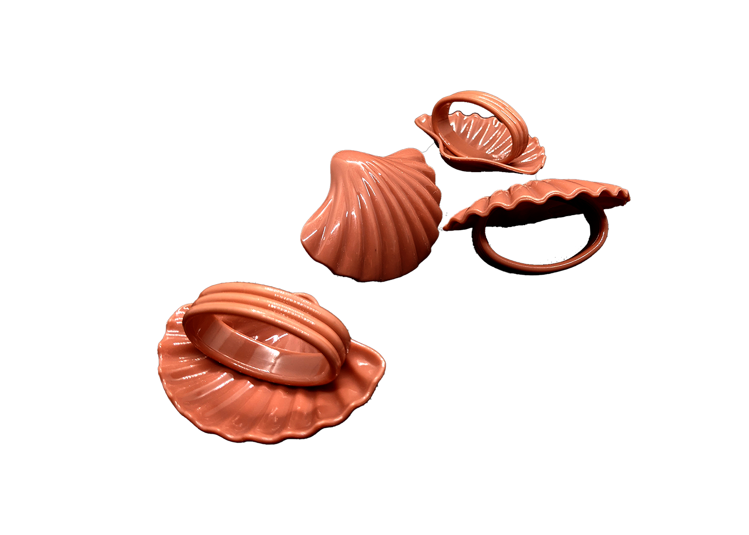 PINK SHELL RINGS